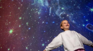 Child at planetarium